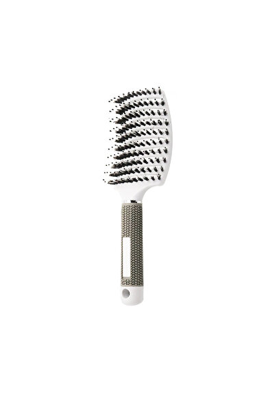 Choice 1pcs White Hair Brush Detangling Hairbrush Bristle&Nylon Women's Wet C...