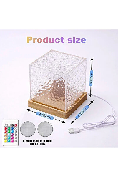 Heinast Ocean Wave Projector 1Pcs Ocean Wave Projector Light 16 Colors Midnig...