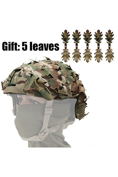 Choice Leaf MC Tactical FAST Helmet Cover Laser Cutting 3D Camouflage Helmet ...