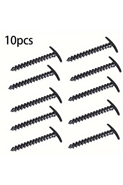 Choice1 black 10 Pcs/Pack Outdoor Camping Tent Pegs Ground Nails Screw Anchor...