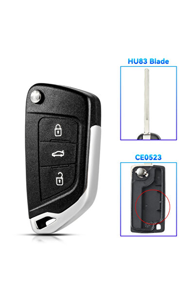 Choice6 3B CE0523 HU83Trunk KEYYOU For Peugeot 107 207 307 407 306 308 408 50...