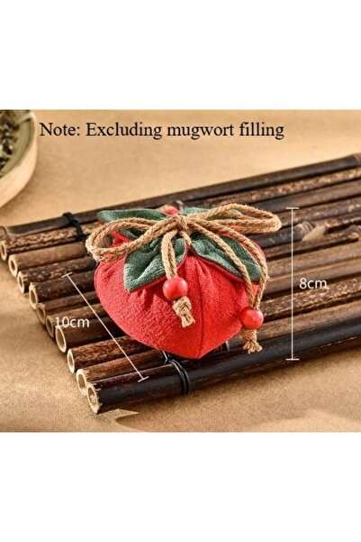 choice2 S-Red-1PCS Incense Bag with Persimmon Pendant, Can Be Hung on Rearvie...
