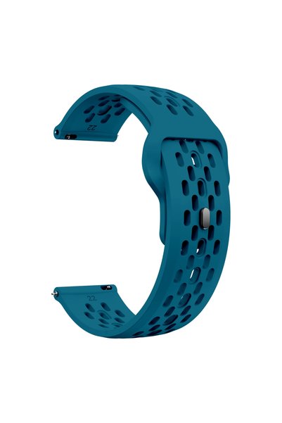 Choice9 For 22mm Width Rock blue Silicone Sports Strap For Active/Active 2 Br...