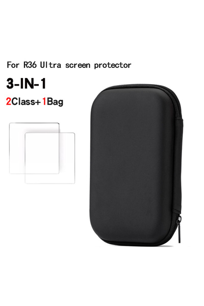 Choice3 Black PU Bag 2Class For R36 Ultra game console storage bag EVA hard s...