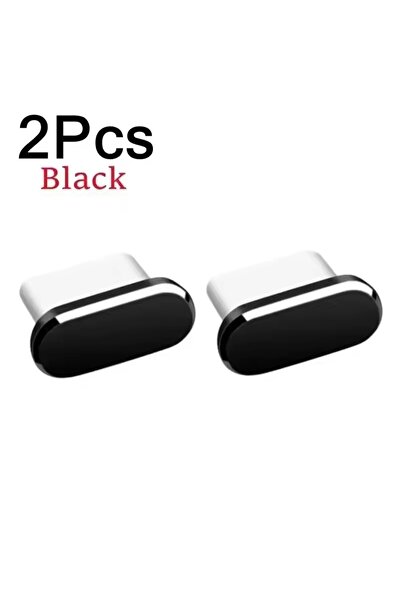 Choice سدادات غبار معدنية سوداء B-2PCS لهاتف آيفون 17 برو، سدادات غبار برتقال...