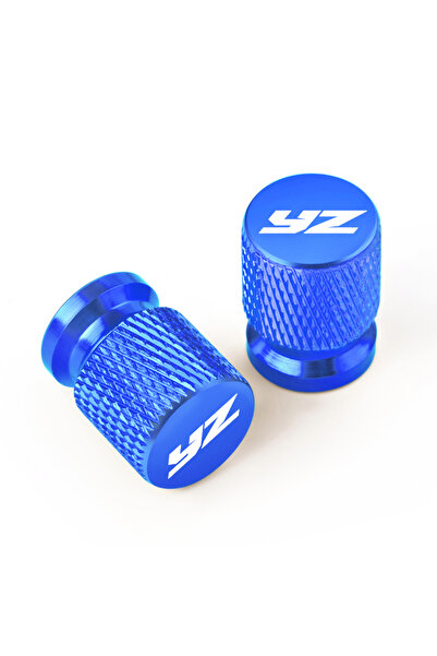 Choice6 Blue 2PCS Aluminum Motorcycle Tyre Valve Cap Dustproof Universal For ...