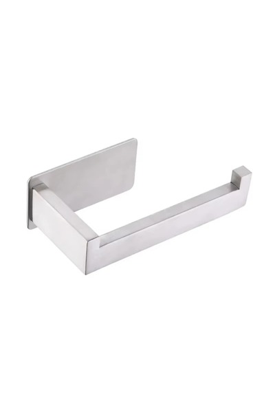 Choice1 Silver Self Adhesive Toilet Paper Holder Stainless Steel No Drill Wal...