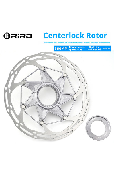 Choice 160MM-Ti Color 1PC RIRO Center Lock Disc Brake Rotor 140mm/160mm Venti...