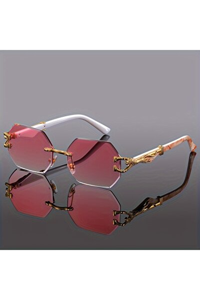 Choice6 Pink New style Geometric Leopard Print Sport Glasses For Women, Light...