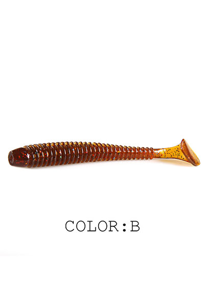 Choice 80mm 10pcs B 2023 Supercontinent Impact Ring Shad Fishing Lure Soft 20...