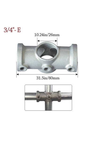 Choice8 3-4--- E New 1\2''/3\4" Pipe Fitting Connector Aluminum Alloy Steel C...