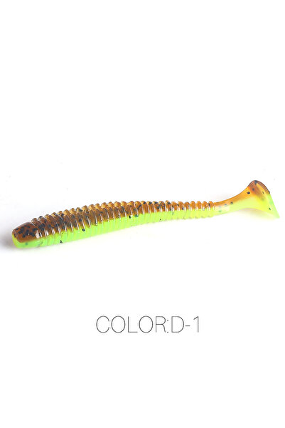 Choice 97mm 6pcs D-1 2023 Supercontinent Impact Ring Shad Fishing Lure Soft 2...
