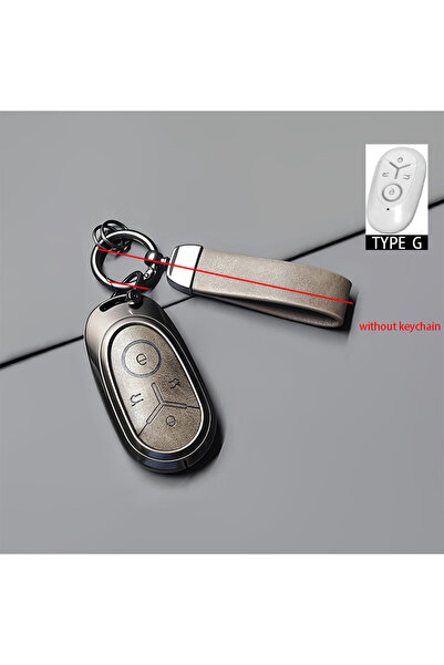 Choice6 solid grey Zinc Alloy Car Remote Key Case Cover for Geely Geome Xingy...