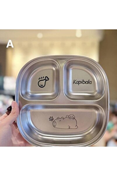 Choice1 A Fruit Salad Plate Tableware Dishwasher Safe Capybara 2/3/4 Grids Fo...