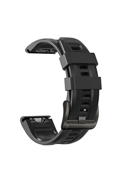 Choice26 1PCS QuickFit 26mm Black Sport Silicone Strap for Fenix 8 Pro 47mm 5...