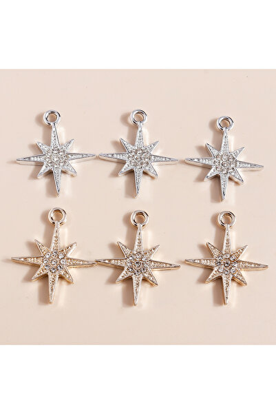 Choice Mixed 10pcs 27*20mm Shining Crystal Star Charms for Earrings Bracelet ...