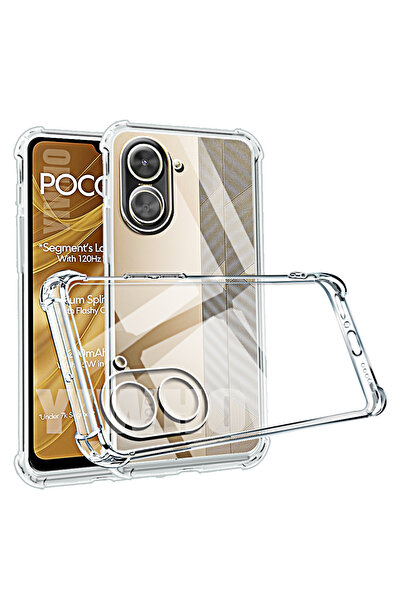 Choice Poco C65 Shockproof Phone Case for Poco C71 Transparent Clera Back Cov...