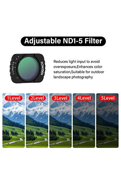 Choice VAR ND1-5 Filter Ronkoen Magnetic ND/CPL Filter Set For DJI OSMO Pocke...