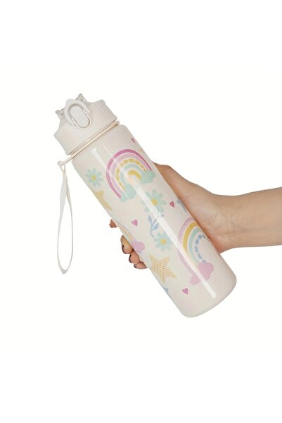 Choice11 750ml white Rainbow 1pc 750ml 23OZ cartoon car series plastic water ...