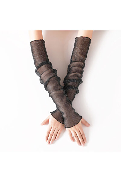 Choice One Size Black Summer Women 50cm Thin Long Fingerless Arm Warmers Suns...