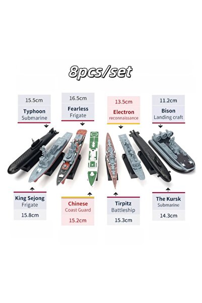Choice 3rd 8pcs (in bag) 8pcs/set 4D Assembly Warship Submarine Carrier Mosco...