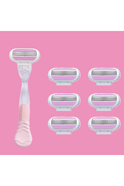 Choice8 C766-1handle 6 blade Safety Razor Blades Women Beauty Bikini Hair Rem...