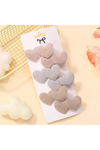 Choice FJ4345-6B 6Pcs/Set Mini Hair Clips for Girls Elegant Heart Designs Cut...