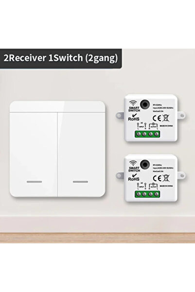 Choice TNCE RF433 Relay 2Receiver 1Switch TNCE RF433MHz Mini Wireless Remote ...