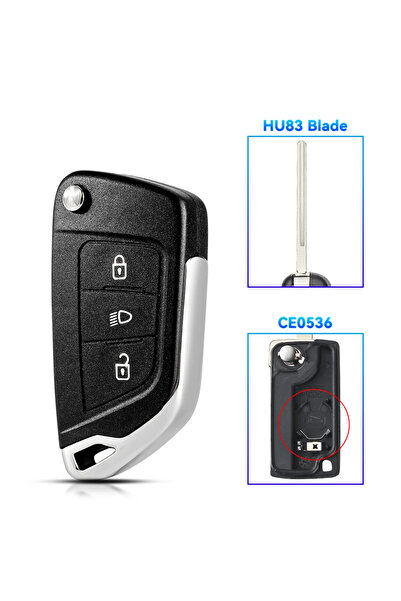 Choice3 3B CE0536 HU83 Light KEYYOU For Peugeot 107 207 307 407 306 308 408 5...