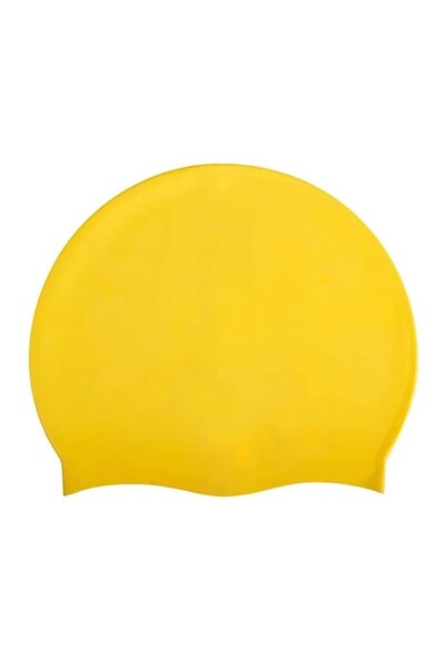 Choice7 23.5 18.5cm C164-Yellow-1pcs Waterproof Silicone Swim Caps Women Men ...