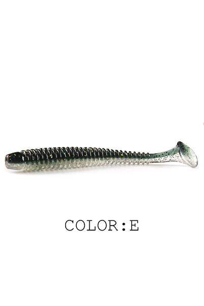 Choice 80mm 10pcs E 2023 Supercontinent Impact Ring Shad Fishing Lure Soft 20...