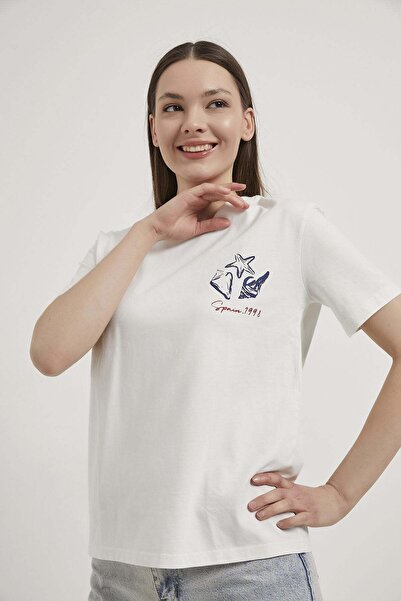 Arma Life ARMALIFE 11375 ΓΥΝΑΙΚΕΙΟ T-SHIRT ΜΕ ΛΕΠΤΟΜΕΡΕΙΑ ΣΧΕΔΙΟΥ ΚΟΧΥΛΙΩΝ ΘΑ...