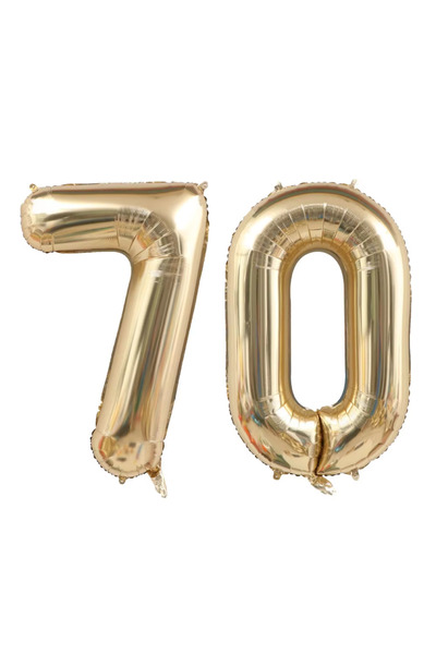 Choice6 40inch 70 2pcs 40 inch Large Light Gold Number figure Balloons 10 20 ...