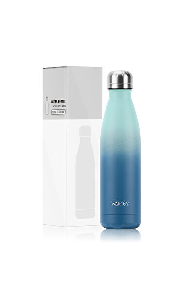 Choice 500ml Light blue-Dark Blue WATERSY 500ml Insulated Water Bottle, Stain...