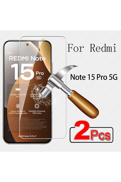 Choice Redmi note 15 Pro 5G Tempered Glass 2 Pieces 2Pcs For Redmi Note 15 Pr...