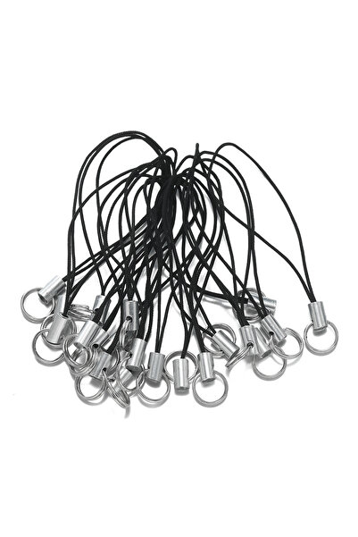 Choice20 20pcs Black 20/50Pcs Polyester Cord with Double Jump Ring Lanyard Ro...