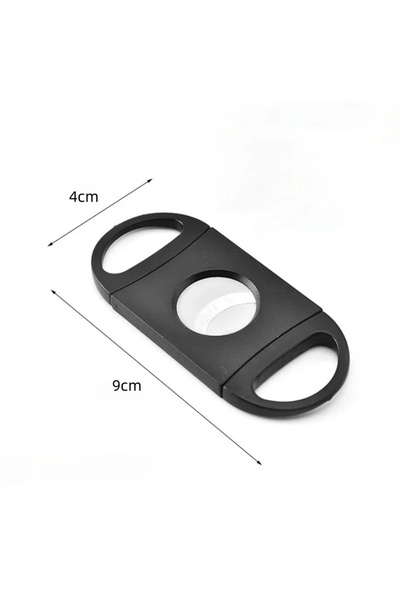Choice 1 pc Black Cigar Cutter Stainless Steel Sharp Cigar Cutter Manual Ciga...