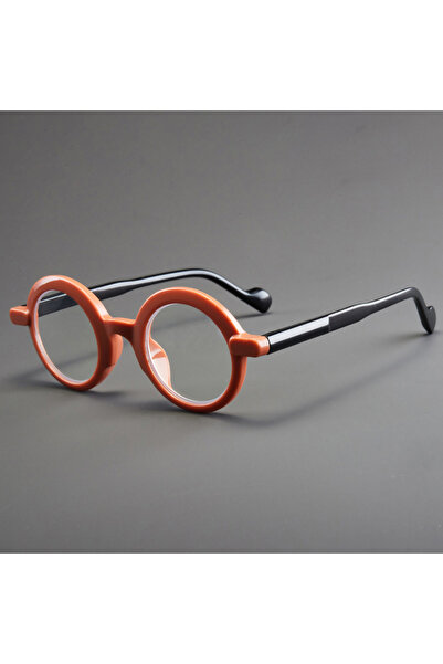 Choice orange as picture shows KAMMPT Vintage Round Glasses Men New Fashion P...