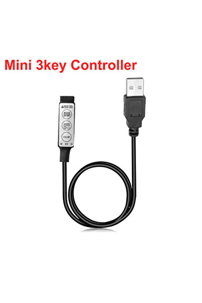 Choice Mini 3Keys Control USB RGB Controller for 5V LED Strip Light Mini 3Key...