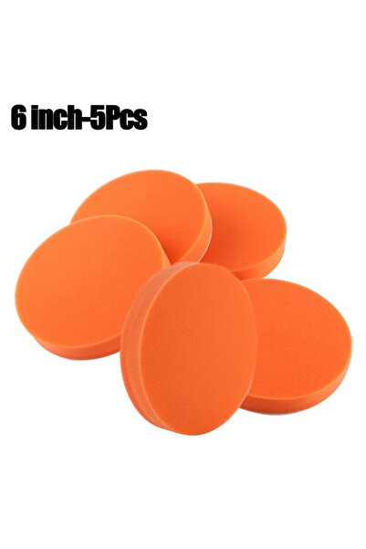 Choice1 6 inch-5Pcs 5/6inch Car Buffing Polishing Pads Flat Foam Sponge Waxin...