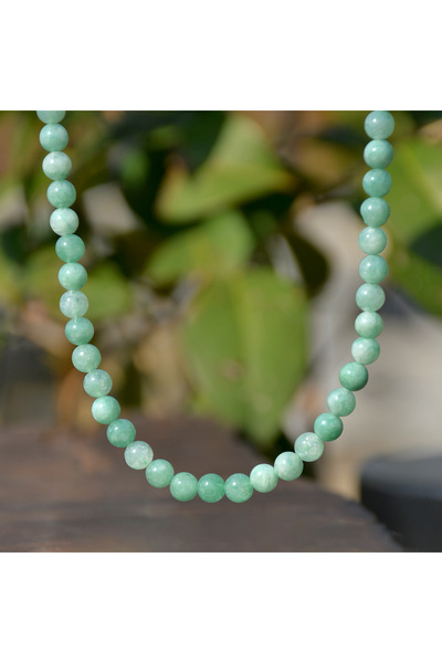 Choice Green Aventurine 1pc 6mm Natural Stone Necklace Bohemian Colorful Hand...