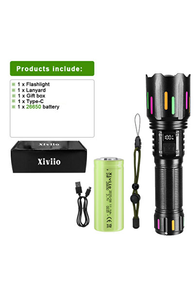 Choice 26650 battery-box 970000000LM Most Powerful LED Flashlight 4500M Tacti...