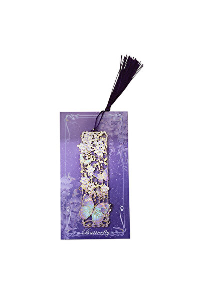 Choice1 Wisteria Chinese Pearl Butterfly Metal Bookmark Hollow Gift for Stude...