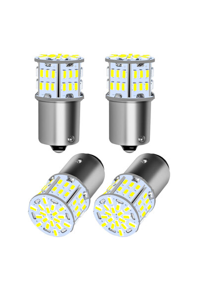 choice2 6000 كلفن، 4 قطع BA15S P21W، 2/4/6/10 قطع مصابيح LED فائقة السطوع P2M...
