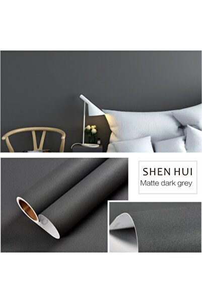 Choice12 40x100CM YG- Dark gray 2/3/6m Matte Wallpaper White/Grey/Black Vinyl...