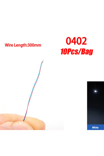 Choice15 0402 white 10Pcs/Lot Model 0402 0603 SMD LED Wired Chip Micro Led Pr...