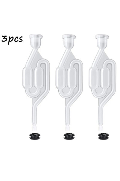 Choice1 3 pcs S-ShapeTwin Bubble Airlock for Wine Making Airlock for Wine Fer...
