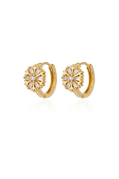 Choice E3125G-4 Cubic Zirconia U Shape Stud Earrings For Women Stainless Stee...