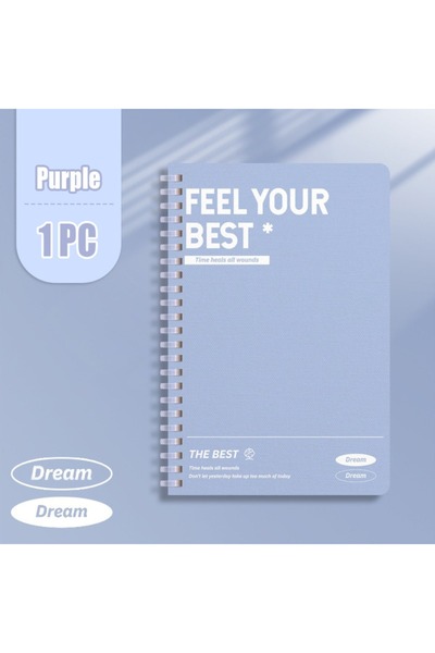 Choice 04 60Sheets/Book A5 Spiral Notebooks Perforated Pages Color Notepad Ho...