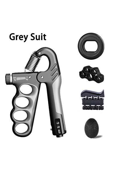 Choice Grey-5pcs 5-60/100/150kg Grip Strength Gym Wrist Expander Hand Strengt...